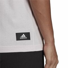 Футболка с коротким рукавом Adidas Loungewear Essentials Slim Logo, розовая цена и информация | Спортивная одежда для женщин | pigu.lt