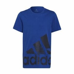 Детский Футболка с коротким рукавом Adidas Big Logo Синий цена и информация | Рубашки для мальчиков | pigu.lt