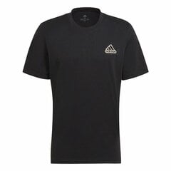 Vyriški marškinėliai su trumpomis rankovėmis Adidas Essentials Feel Comfy, juodi kaina ir informacija | Sportinė apranga vyrams | pigu.lt