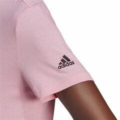 Футболка с коротким рукавом Adidas Loungewear Essentials Slim Logo, розовая цена и информация | Спортивная одежда для женщин | pigu.lt