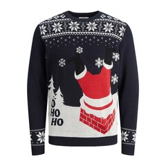 Свитер для мужчин Jack & Jones Santa, тёмно-синий цена и информация | Мужские свитера | pigu.lt
