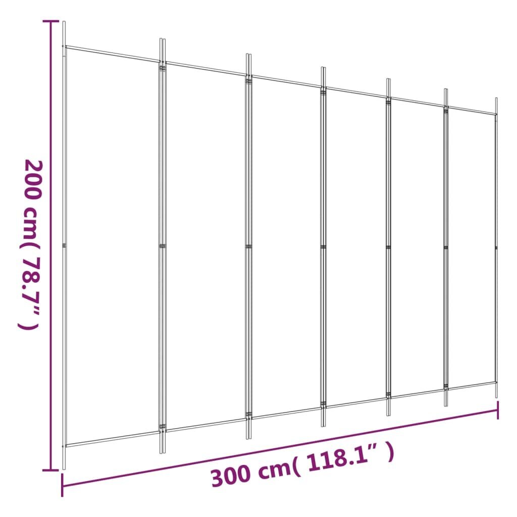 Kambario pertvara 300x200cm, balta kaina ir informacija | Širmos, kambario pertvaros | pigu.lt