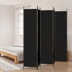 Kambario pertvara 250x220cm, juoda цена и информация | Мобильные стенки | pigu.lt