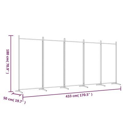 Kambario pertvara 433x180cm, balta kaina ir informacija | Širmos, kambario pertvaros | pigu.lt