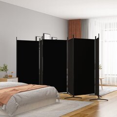 Kambario pertvara 520x180cm, juoda цена и информация | Мобильные стенки | pigu.lt