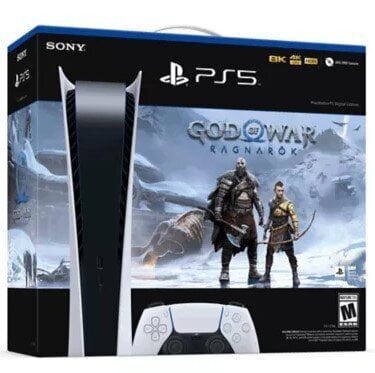 Sony Playstation 5 Digital Edition + God of War: Ragnarök цена и информация | Žaidimų konsolės | pigu.lt
