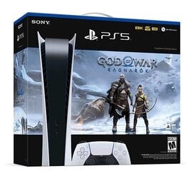 Игровая приставка Sony Playstation 5 Digital Edition + God of War: Ragnarök цена и информация | Игровые приставки | pigu.lt