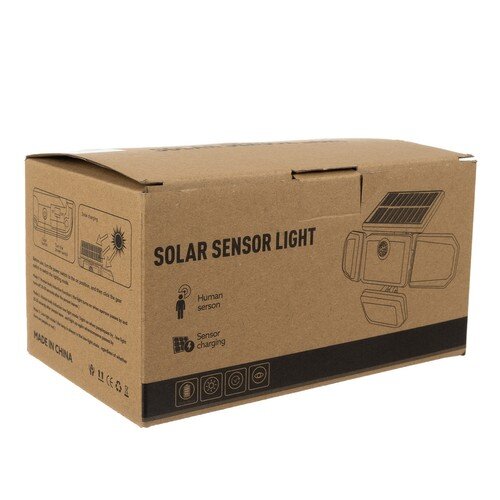 LED Prožektorius su saulės baterija ir judesio davikliu,171led цена и информация | Lauko šviestuvai | pigu.lt
