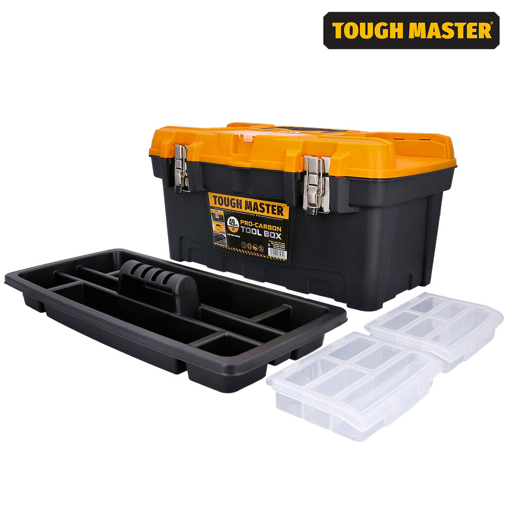 Dėžė įrankiams, 49 x 26 x 24 . UK BRAND TOUGH MASTER UPT-4006 kaina ir informacija | Įrankių dėžės, laikikliai | pigu.lt