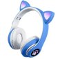 Belaidės Cat Ear LED Over Ear 5.0 Bluetooth Dual Connection RGB Bass stereo triukšmą slopinančios ausinės su mikrofonu kaina ir informacija | Lavinamieji žaislai | pigu.lt