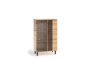 Vitrina ADRK Furniture LIV02, ruda kaina ir informacija | Vitrinos, indaujos | pigu.lt