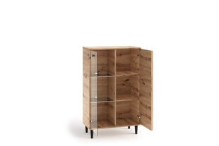 Витрина ADRK Furniture LIV02, коричневый цвет цена и информация | Витрины, серванты | pigu.lt
