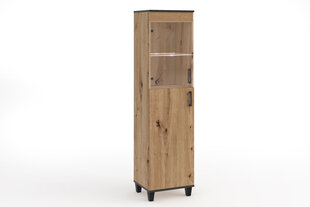 Витрина ADRK Furniture POL04, коричневый цвет цена и информация | Витрины, серванты | pigu.lt