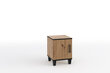 Naktinis staliukas ADRK Furniture POL14, rudas kaina ir informacija | Spintelės prie lovos | pigu.lt