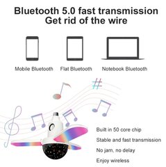 Музыкальная лампа Festive Deformation со светодиодной подсветкой и дистанционным управлением Bluetooth-динамиком 50-60 Гц цена и информация | Праздничные декорации | pigu.lt