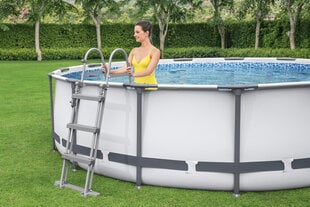 Практичный и универсальный каркасный бассейн Bestway 56488 Steel Pro Max 457x107 см, с фильтром цена и информация | Бассейны | pigu.lt