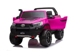 Vienvietis elektromobilis Toyota Hilux, rožinis kaina ir informacija | Elektromobiliai vaikams | pigu.lt