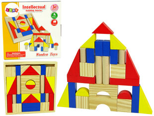 Набор деревянных блоков цена и информация | Конструкторы и кубики | pigu.lt