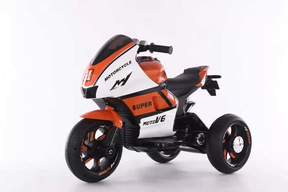 Elektrinis motociklas vaikams Moto V6 HT-5188, oranžinis цена и информация | Elektromobiliai vaikams | pigu.lt