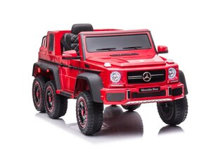 Vienvietis elektromobilis vaikams Mercedes Benz G63 6x6, raudonas kaina ir informacija | Elektromobiliai vaikams | pigu.lt