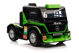 Vienvietis elektromobilis vaikams Mercedes-Benz Axor XMX622, žalias kaina ir informacija | Elektromobiliai vaikams | pigu.lt