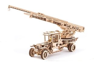 Fire Ladder mechanical model kit Ugears, 537 vnt. kaina ir informacija | Konstruktoriai ir kaladėlės | pigu.lt