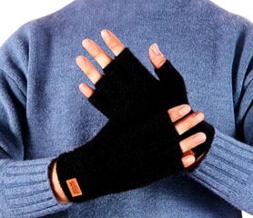Мужские зимние перчатки KR56, черные цена и информация | Мужские шарфы, шапки, перчатки | pigu.lt