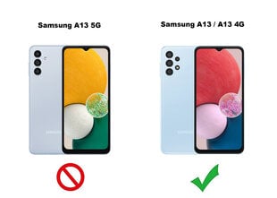 Dėklas Soundberry skirtas Samsung Galaxy A13, mėlyna kaina ir informacija | Telefonų dėklai | pigu.lt