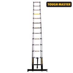 Алюминиевая стремянка телескопическая Tough Master ML-1004A, 3.8 м, 150 кг цена и информация | Стремянки | pigu.lt