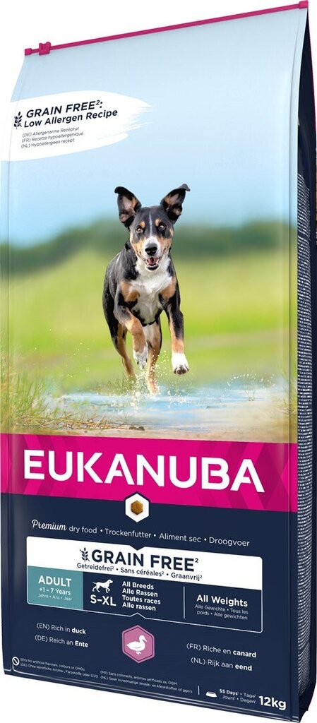 Eukanuba Dog suaugusiems visų veislių šunims su paukštiena, 12 kg kaina ir informacija | Sausas maistas šunims | pigu.lt