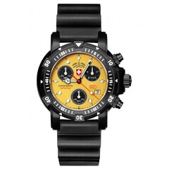 Часы мужские Swiss Military Sea Wolf I Scuba Nero 2418 цена и информация | Мужские часы | pigu.lt