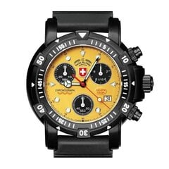 Часы мужские Swiss Military Sea Wolf I Scuba Nero 2418 цена и информация | Мужские часы | pigu.lt