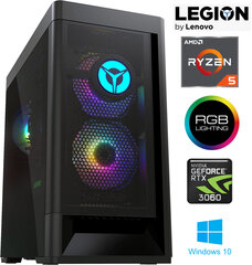 Legion T5 MT Ryzen 5 5600G 16GB 512GB SSD RTX 3060 12GB Windows 10 Стационарный компьютер цена и информация | Стационарные компьютеры | pigu.lt