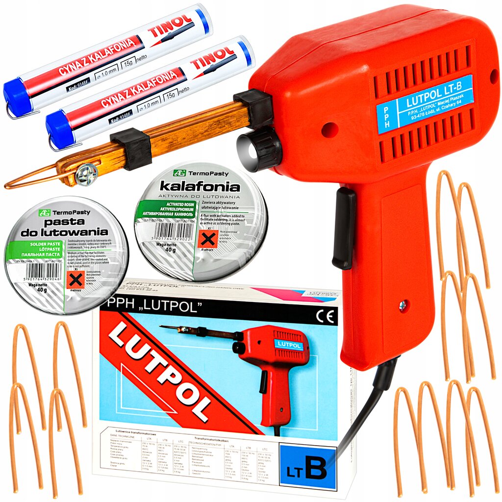 TRANSFORMACINIS LITUOTUVAS 100W pistoletas + KOMPLEKTAS kaina ir informacija | Mechaniniai įrankiai | pigu.lt