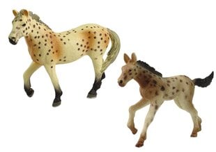 Набор из 2 фигурок лошадей Фермерская лошадь жеребенок породы Кнабструппер цена и информация | Игрушки для девочек | pigu.lt