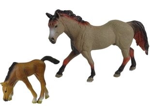 Набор из 2 фигурок лошадей.Фермерская фигурка лошади Козерога цена и информация | Игрушки для мальчиков | pigu.lt