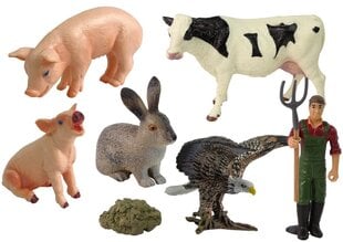 Figūrėlių rinkinys Lean Toys Ūkio gyvūnai, 11 vnt. kaina ir informacija | Žaislai berniukams | pigu.lt