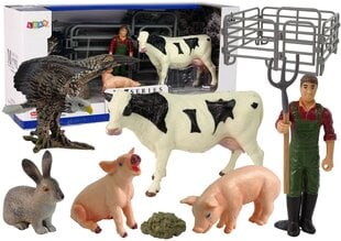 Figūrėlių rinkinys Lean Toys Ūkio gyvūnai, 11 vnt. kaina ir informacija | Žaislai berniukams | pigu.lt