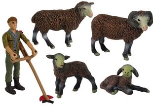 Figūrėlių rinkinys Ūkininko avių ūkis Lean Toys kaina ir informacija | Žaislai mergaitėms | pigu.lt
