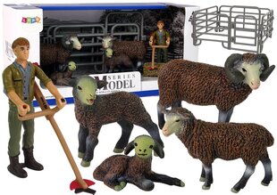 Figūrėlių rinkinys Ūkininko avių ūkis Lean Toys kaina ir informacija | Žaislai mergaitėms | pigu.lt