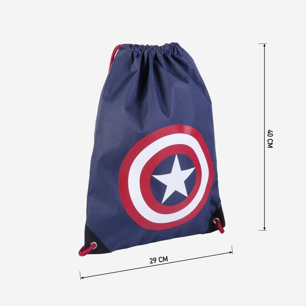 Vaikiška kuprinė The Avengers, 29 x 40 x 1 cm., tamsiai mėlyna kaina ir informacija | Kuprinės mokyklai, sportiniai maišeliai | pigu.lt