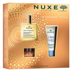 Подарочный набор Nuxe: Масло для тела, 50 мл + увлажняющий крем, 30 мл + питательный бальзам для губ цена и информация | Кремы для лица | pigu.lt