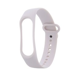 Silicone band for Xiaomi Mi Band 3 / 4 ivory цена и информация | Аксессуары для смарт-часов и браслетов | pigu.lt