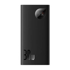 Baseus Adaman 2, 10000 mAh, 2xUSB, USB-C, 30W (black) kaina ir informacija | Atsarginiai maitinimo šaltiniai (power bank) | pigu.lt