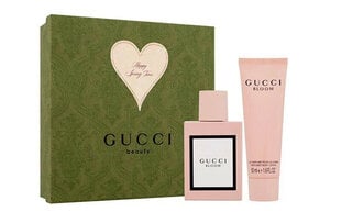 Dovanų rinkinys Gucci Gucci Bloom moterims: kvapusis vanduo EDP, 50 ml + kūno losjonas, 50 ml kaina ir informacija | Kvepalai moterims | pigu.lt