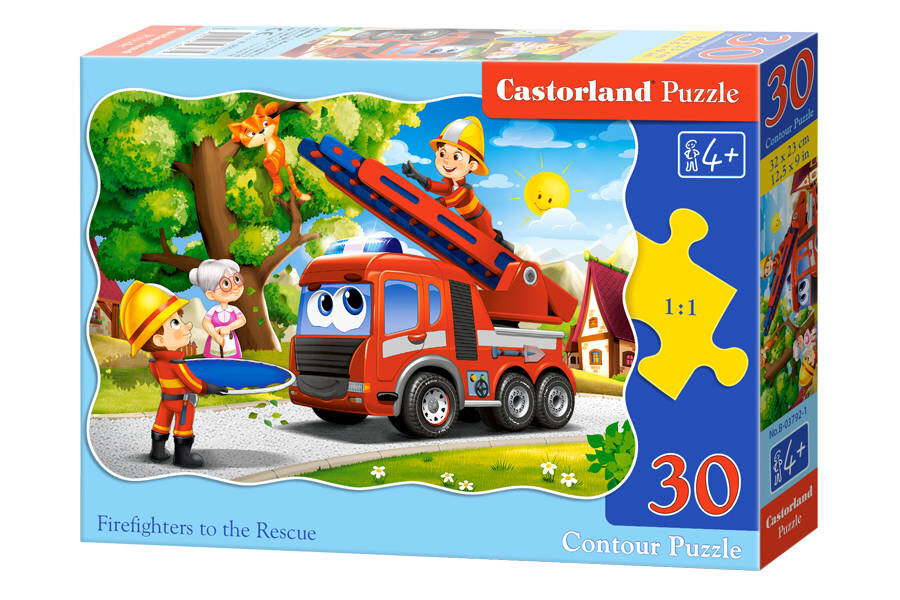 Dėlionė Castorland Firefighters to the Rescue, 30 dalių цена и информация | Dėlionės (puzzle) | pigu.lt