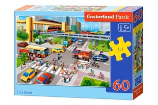 Dėlionė Castorland City Rush, 60 d. kaina ir informacija | Dėlionės (puzzle) | pigu.lt