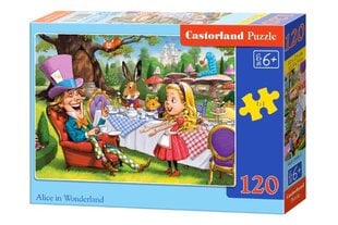 Dėlionė Castorland Alice in Wonderland, 120 dalių kaina ir informacija | Dėlionės (puzzle) | pigu.lt