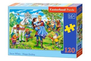 Dėlionė su snieguole Castorland Snow White, 120 d. kaina ir informacija | Dėlionės (puzzle) | pigu.lt