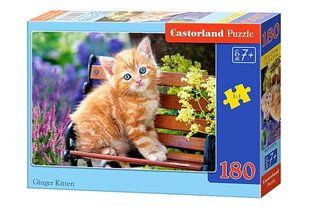 Пазл Castorland Ginger Kitten, 180 деталей цена и информация | Пазлы | pigu.lt